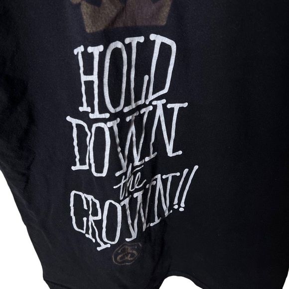 Stussy Hold Down The Crown T Shirt Large - Picture 2 of 3